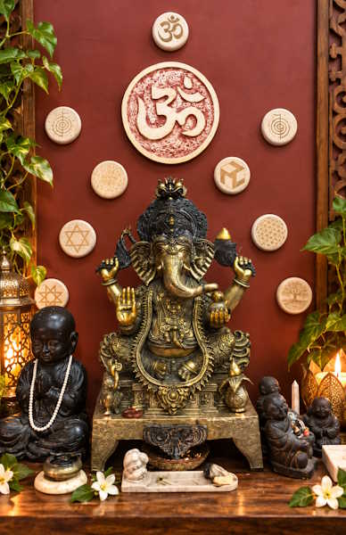 Ganesh Altar Tallado
